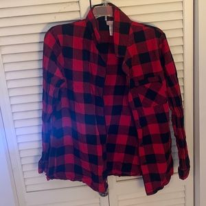 Target plaid sleep shirt (button up)